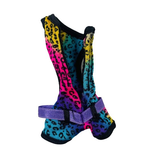 Monster High Gloom Beach Clawdeen Wolf Rainbow Leopard Print Fashion Suit - Picture 3 of 5